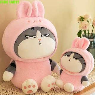 Fire LIMIT Mèo Sang Trọng Đồ Chơi Gối Sang Trọng Mèo Cosplay Ếch Đồ Chơi Mềm Hoàng Đế Dễ Thương Arrogant Trang Trí Nhà Cửa Trẻ Em Quà Tặng Đệm Đồ Chơi Nhồi Bông