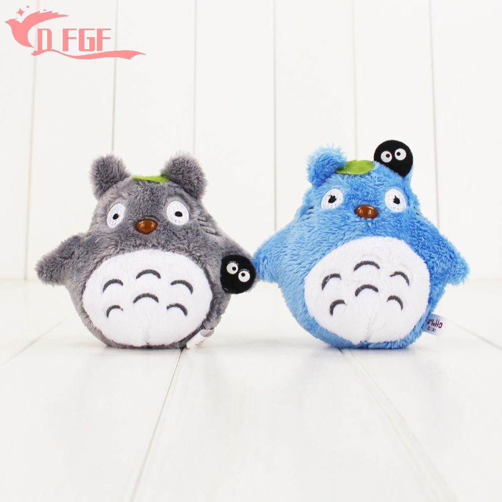 DFGF Khóa Nhồi Bông Mềm Mini Hình Totoro Totoro Dễ Thương 10cm