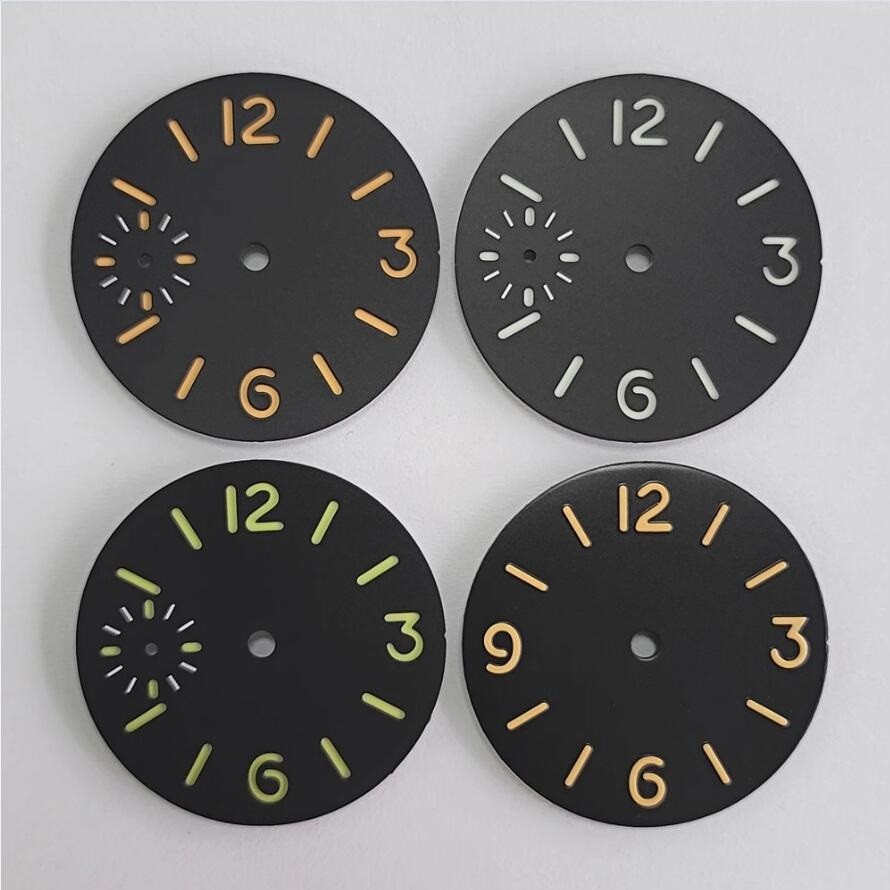Sửa chữa đồng hồ Mặt số phát sáng màu xanh lá cây thay thế cho chuyển động ST3600 / ETA6497