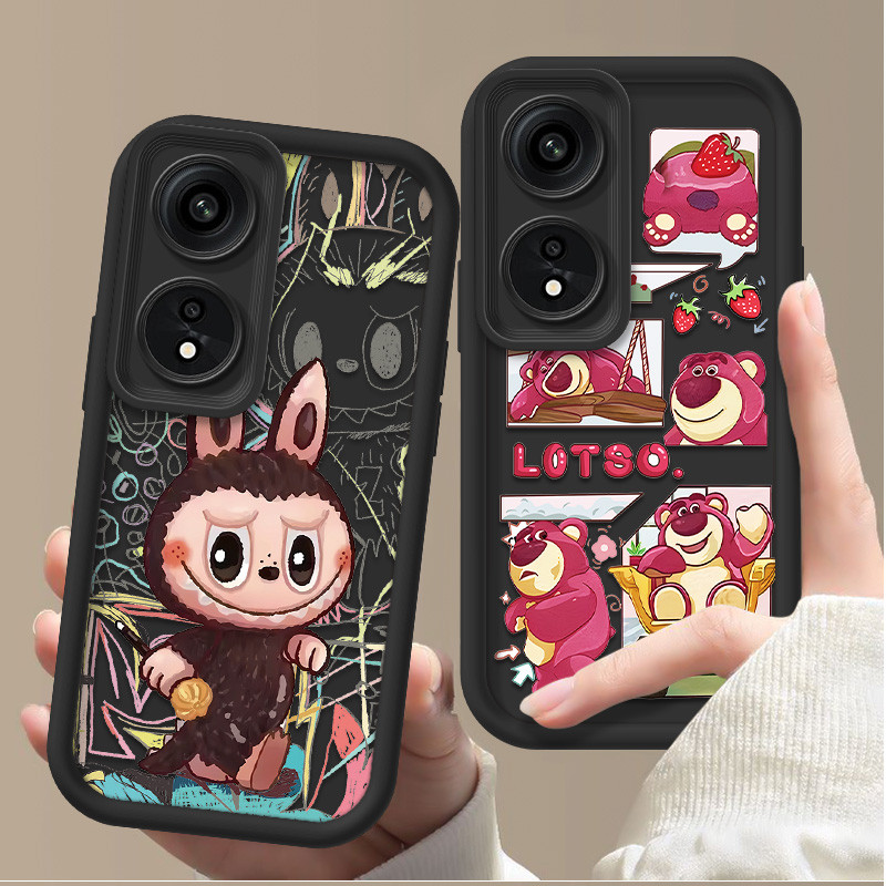 Dành Cho OPPO A17K CPH2471 Ốp Lưng Silicon Họa Tiết Hoạt Hình TPU Mềm Vỏ Điện Thoại Chống Sốc Cho OP