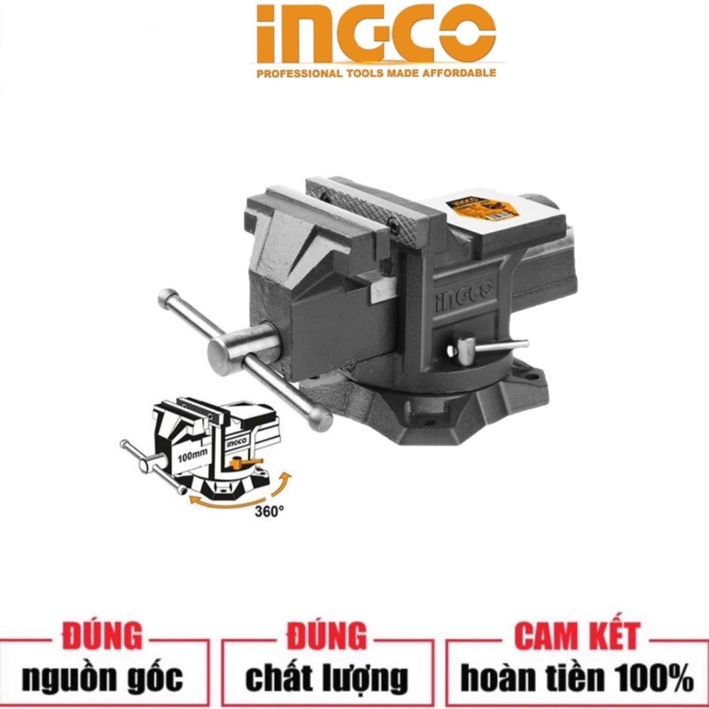 INGCO Ê tô kẹp 4inch HBV084 (Cam kết Chính Hãng 100%)