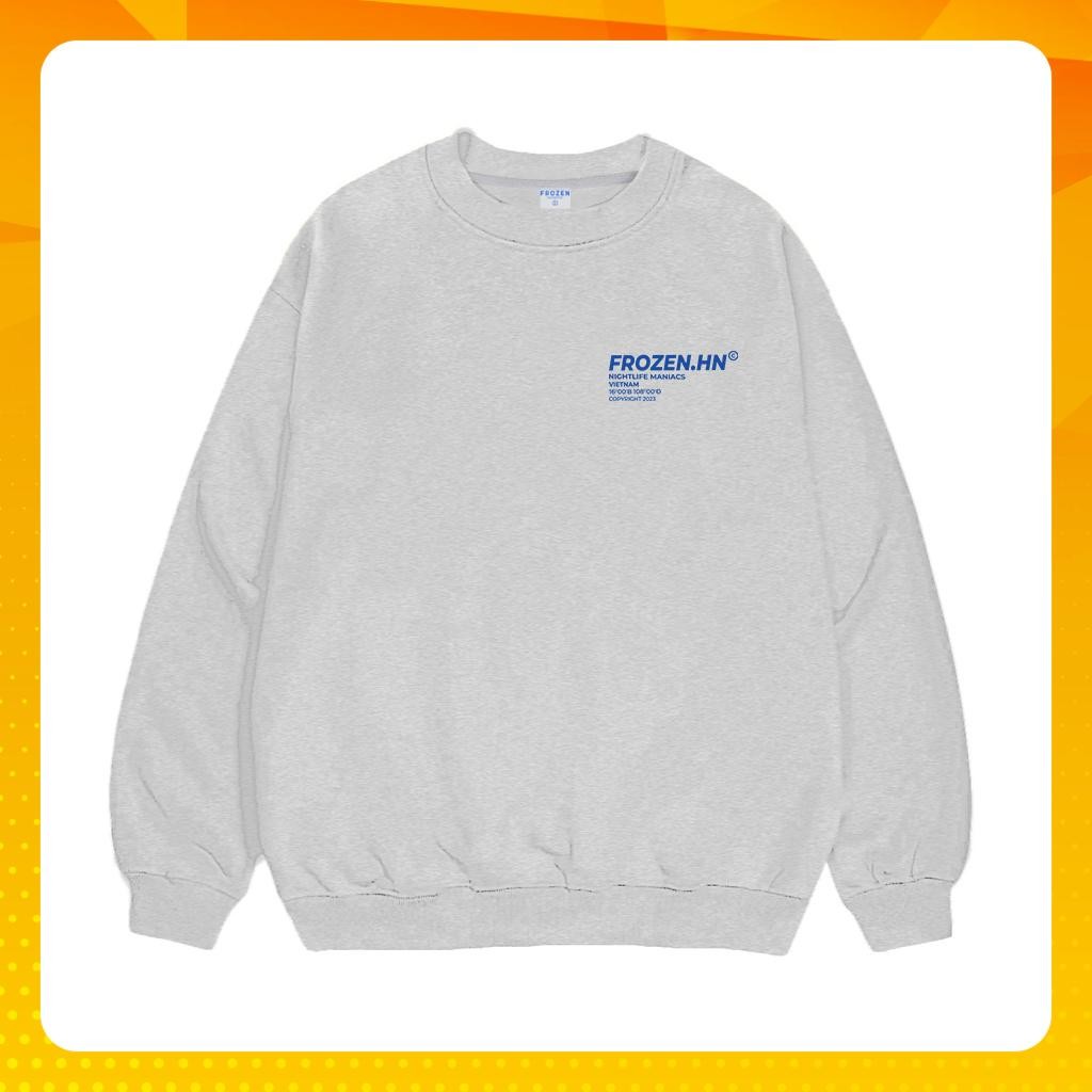 Áo Sweater Frozen Night Life Nỉ lót lông Cotton 100% Unisex Local Brand