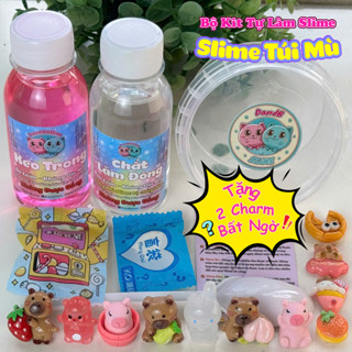   Bán Chạy  BỘ KIT SLIME TÚI MÙ  Đồ Chơi Tự Làm Slime Kèm Charm Túi Mù   Mịn Tay và An Toàn hàng Việt Nam dandbslime 