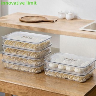 Hộp đựng bánh bao hẹn giờ giới hạn sáng tạo, Hộp đựng bánh bao tủ lạnh bằng nhựa giữ tươi, chống dính đa năng có nắp Hộp đựng tủ lạnh trong suốt Nhà bếp