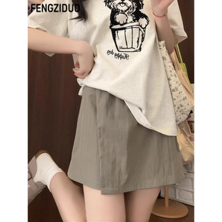 FENGZIDUO quần short jean nữ Cổ điển Độc đáo unique Thoải mái WFK257003K 28Z250707