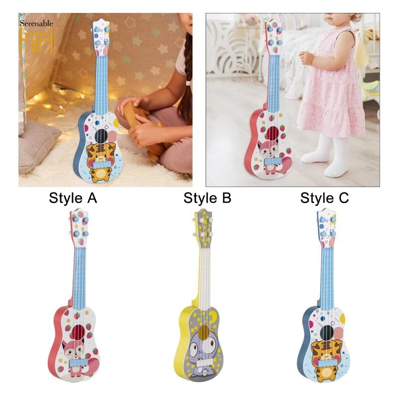 4 Dây Đàn Guitar Mini Trẻ Em, Đồ Chơi Đàn Guitar Mini, Đồ Chơi Trẻ Em Đàn Guitar Ukulele Cho 3 Tuổi 