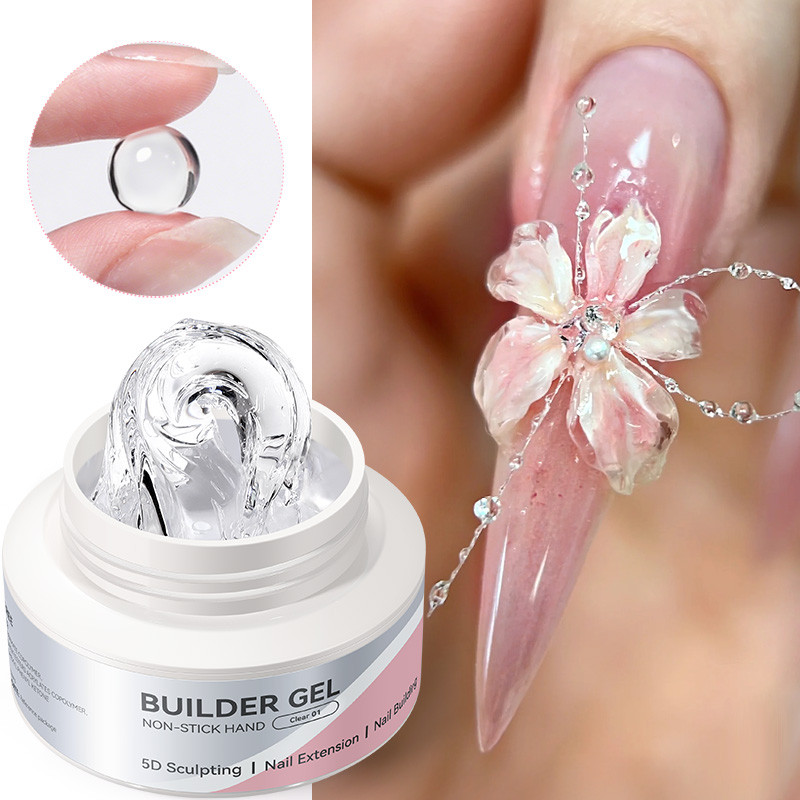 【Local】BORN PRETTY 60g Không Dính Nhanh Nối Dài Móng Tay Gel Trong Suốt Milky White 3D Khắc Đúc Keo Ngâm Tắt Xây Dựng UV Gel Vernis | BigBuy360 - bigbuy360.vn