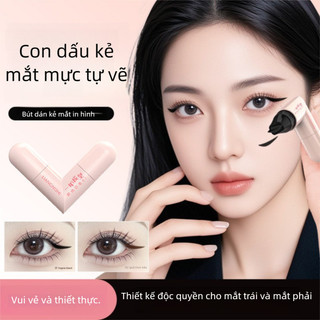  Liangnishi Tích Hợp Bút Kẻ Mắt Chống Thấm Nước Chống lem Nhanh Khô Dài Hai Đầu Bút Kẻ Mắt Tem 