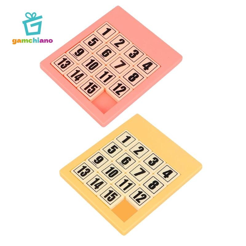Gamchiano 15 Slide Number Puzzle Math Game Giáo dục, Brain Teaser, s Digital Puzzle để đào tạo
