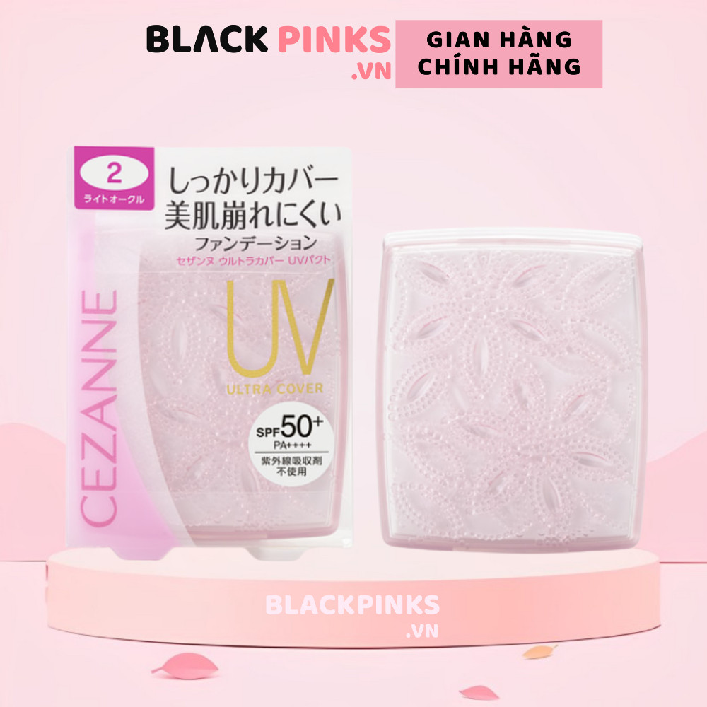 Phấn nền chống nắng Cezanne SPF50+ PA++++ - 02 Light Ochre/03 Ochre hộp 11g