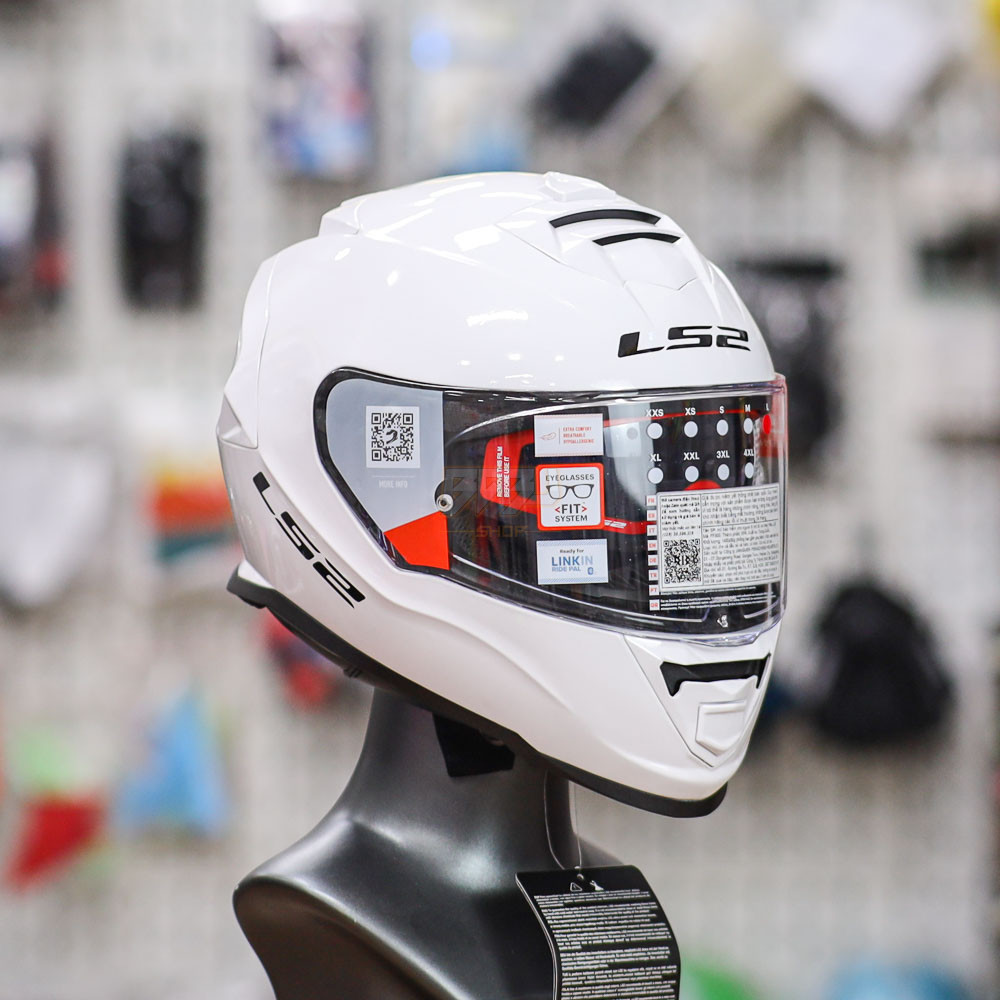 [Tặng Pinlock] Mũ Fullface 2 Kính LS2 FF800 Trắng Bóng ECE 2206