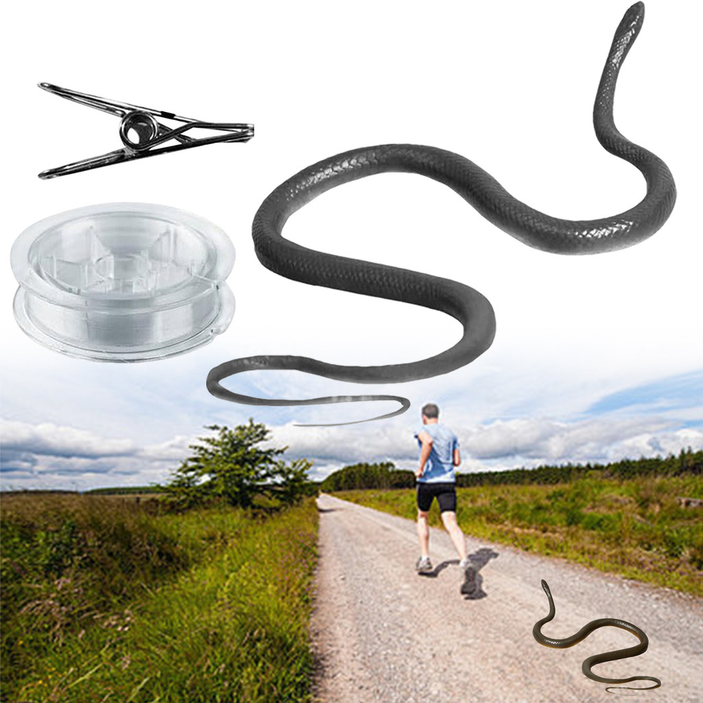 60cm Hình Chữ S Giả Đồ Chơi Cao Su Thực Tế Rắn, Mô Phỏng Anaconda Bùa Đáng Sợ Để Sợ Chim Đạo Cụ Pran