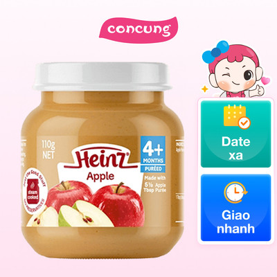 Táo nghiền cho trẻ từ 4 tháng tuổi - Heinz Apple