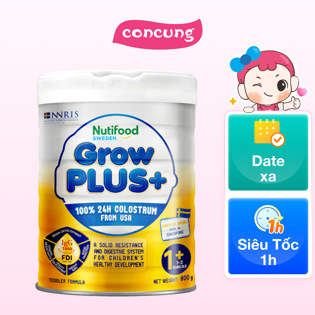 SPDD GrowPLUS+  Sữa Non (Vàng) 1+ tuổi, 800g