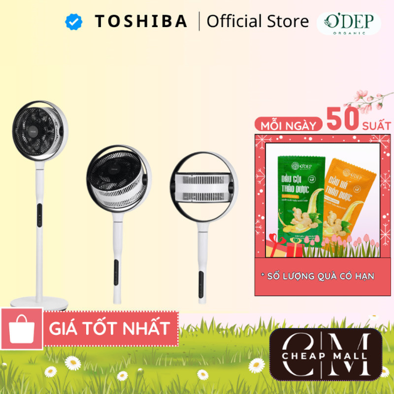 Quạt tuần hoàn Toshiba DSC80XVN/ DSC70XVN/ DSC50XVN/ DSC40XVN- Hướng gió 360 độ - Hàng chính hãng - 