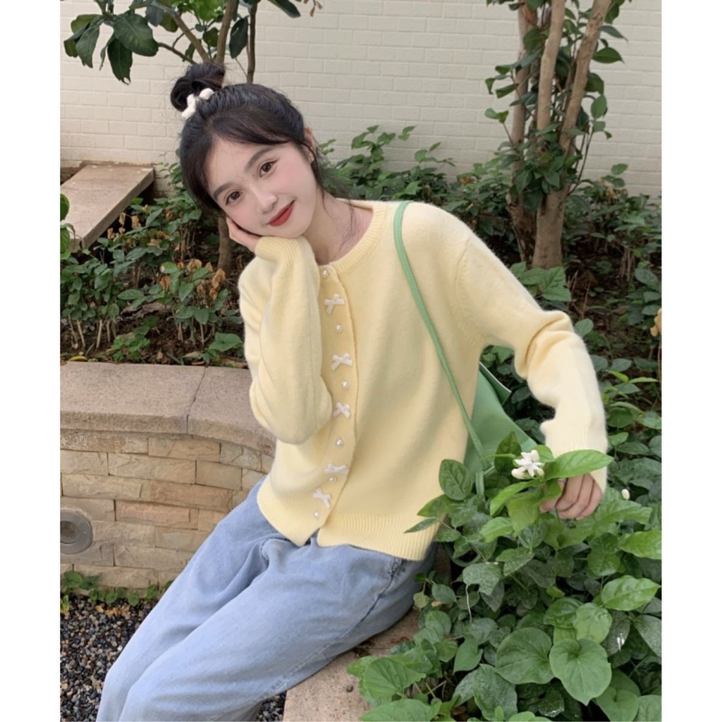 Meet-Adm Áo Len Cardigan Dệt Kim Phong Cách Hàn Quốc Thời Trang Xuân Thu Mới Cho Nữ, Dáng Rộng | BigBuy360 - bigbuy360.vn