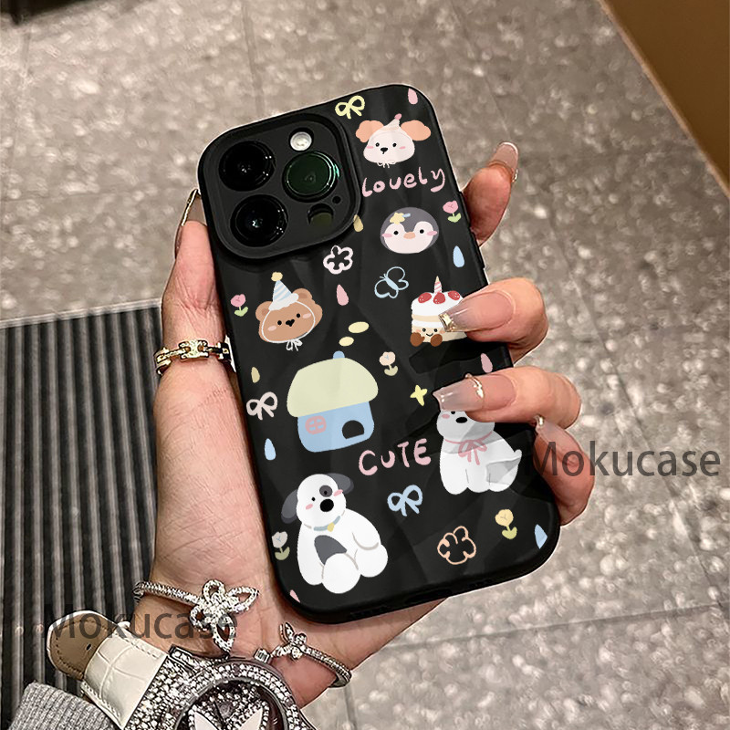 ốp lưng iPhone 11 12 13 14 15 16 17 Pro Max Cartoon puppy fashion Tương thích với iPhone 11 13 14 15