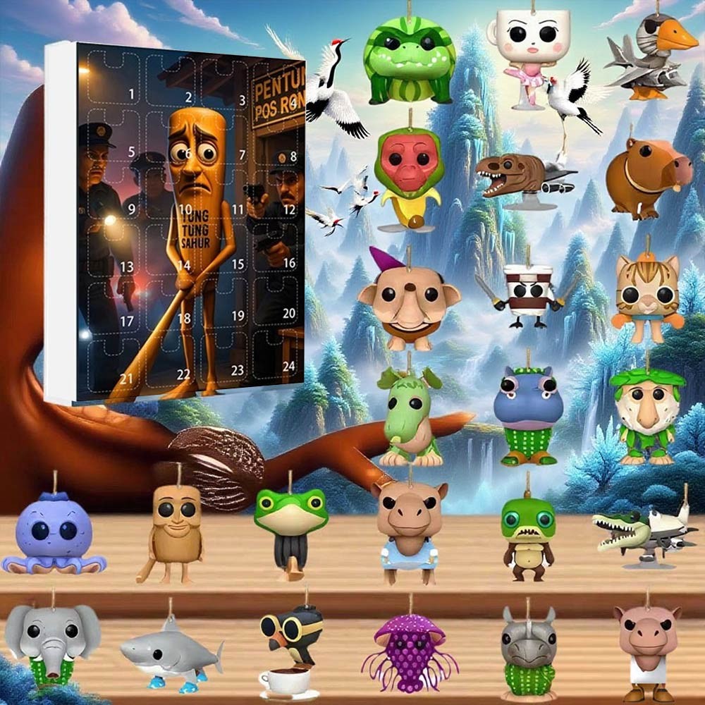 Tralalero Tralala Blind Box Italian Brainrot Toy Tung Tung Sahur figure Doll Gift