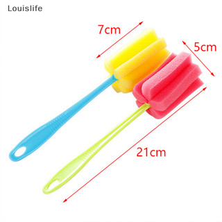 Louislife Tay Cầm Dài Cho Bé Bàn Chải Bình Bọt Biển Mềm Bàn Chải Nước Cốc Thủy Tinh Giặt Dụng Cụ Vệ Sinh Nhà Bếp Dụng Cụ Đặc Biệt WSD