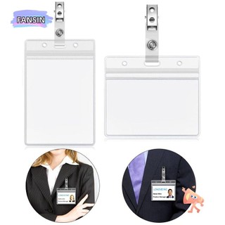 Hộp đựng thẻ làm việc FANSIN, Hộp đựng danh thiếp PVC trong suốt, Hộp đựng thẻ tín dụng đa năng chống bụi Boy Girls