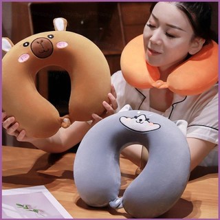 [Sy1] Cinnamoroll Capybara Stitch Hoạt Hình Sáng Tạo Gối Cổ Hình Chữ U Gối Du Lịch Cổ Ngủ Văn Phòng Gối Cổ P