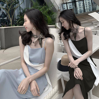 Váy 2 dây Váy trễ vai Váy đi biển Váy cottagecore Đầm dài Váy dài vừa phải Mùa hè 2024 Phong cách mới Xu hướng đi lại Váy treo nữ Váy ôm vừa vặn Girlfri