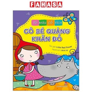Sách tô màu cổ tích: cô bé quàng khăn đỏ