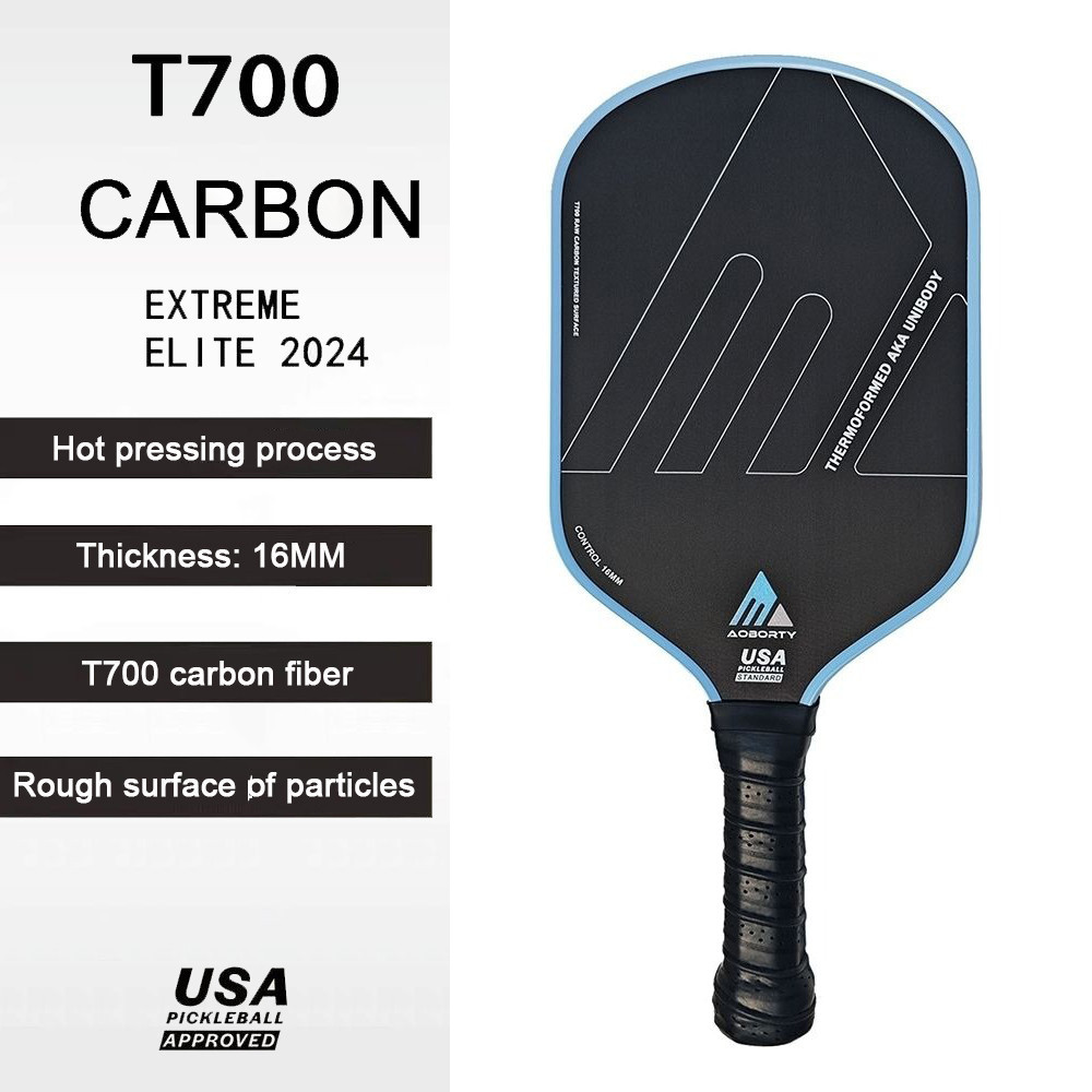 SINSHAM Hot Pressing 16MM Pickleball Mái Chèo Siêu Nhẹ T700 Sợi Carbon Pickleball Vợt Vải Chải Bề Mặ
