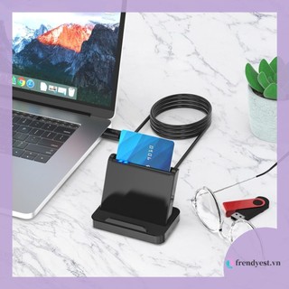 [Frendyest.vn] SCR816 USB Smart ID IC SIM CAC Card Reader cho Windows 10 8 7 Max OS Linux