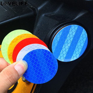 8 chiếc 5CM Dải phản quang ô tô tròn - Nhãn dán mũ bảo hiểm xe đạp xe máy - Nhãn dán phản quang cản - Nhãn dán phản quang cảnh báo phản quang - Nhãn dán cảnh báo an toàn ban đêm
