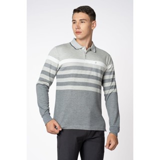 Áo Polo Tay Dài Sọc Ngang , chuẩn form, sang trọng, thanh lịch John Henry - KS23FH59T-LS