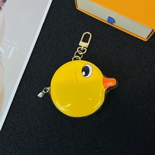 L-v mùa hè phong cách mới vịt vàng nhỏ ví đựng tiền xu móc khóa túi mặt dây chuyền