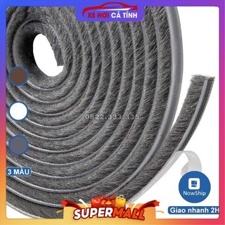 Cuộn 3 mét kích thước 9*15mm Ron sợi dán khe khung cửa, tấm chắn chống bụi, gió, hơi điều hòa