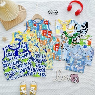 ĐỒ BỘ TOLE LANH BÉ TRAI MẶC NGỦ