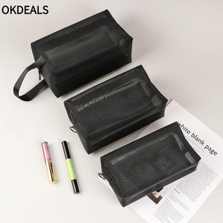 Túi Lưới Đựng Mỹ Phẩm/Đồ Trang Điểm Có Khóa Kéo Cho Nữ