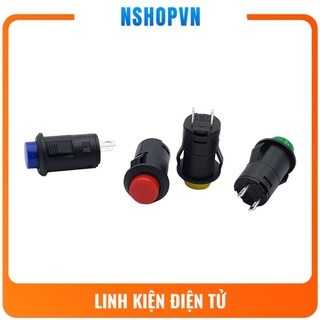 Nút nhấn tự giữ DS-425 12mm kiểu gài màu đỏ | xanh lá | vàng | xanh dương
