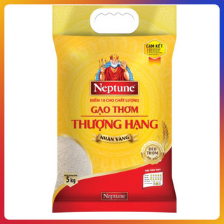 5kg gạo thơm thượng hạng Neptune nhãn vàng