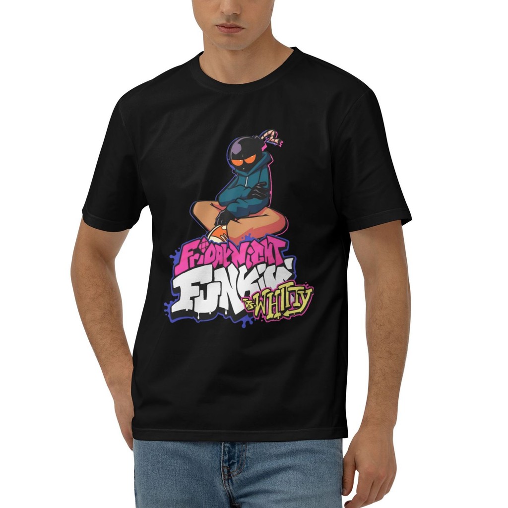 Fnf Whitty Friday Night Funkin Game Mới Lạ Áo Thun Nam Cotton Mới