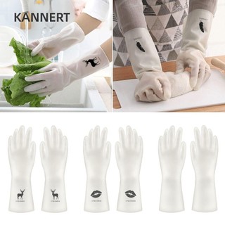 Găng tay rửa chén EUTUS 1PAIR, Găng tay gia dụng chống thấm nước chống trượt, Găng tay dài làm sạch vòng bít dài dày S / M / L bền bỉ để giặt nhà bếp gia đình