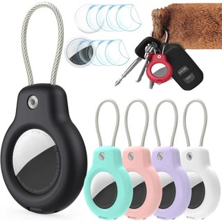 Airtag an toàn chủ với dây cáp-Bền, chống trầy xước airtag trường hợp W/allen key Hệ thống khóa, bảo vệ airtag Keychain Phụ kiện cho các phím, hành lý, vật nuôi