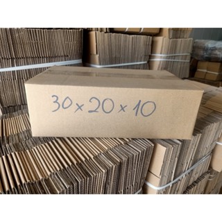 30x20x10 Combo 50 hộp carton, thùng giấy cod gói hàng, hộp bìa carton đóng hàng giá rẻ