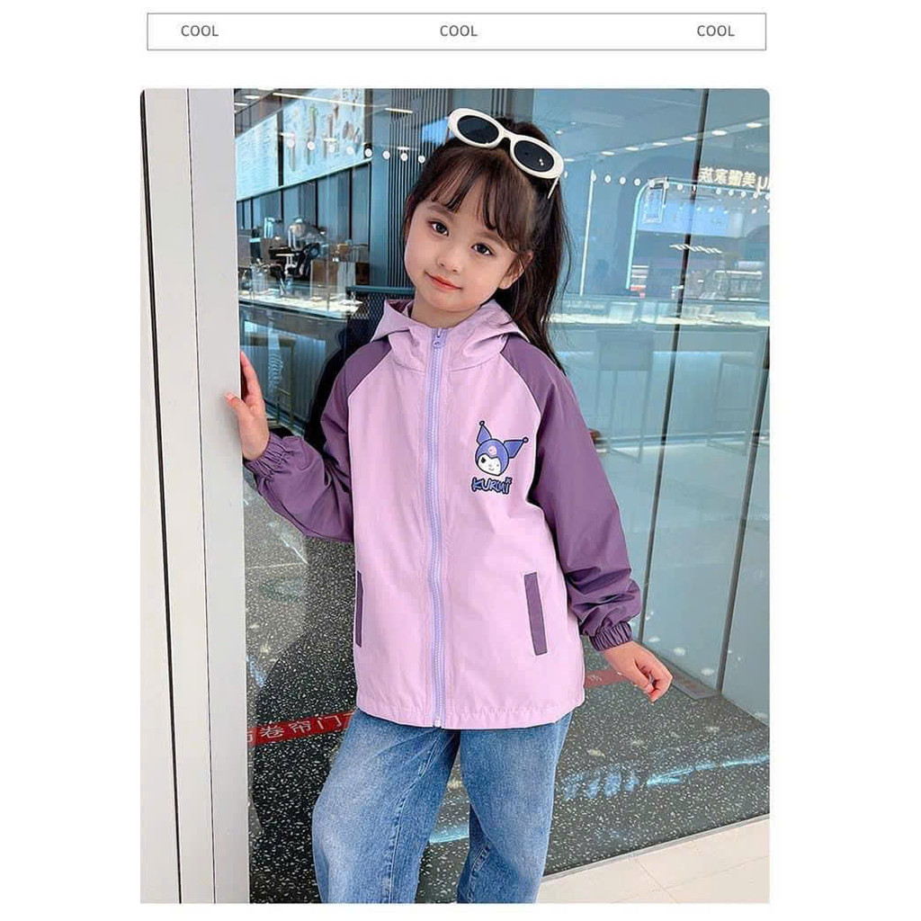 Áo khoác gió Kurumi bé gái 110-170