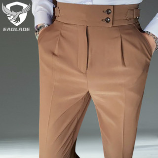 Eaglade Slacks Quần trang trọng Golf Hàn Quốc thông thường dành cho nam F01 màu nâu D04