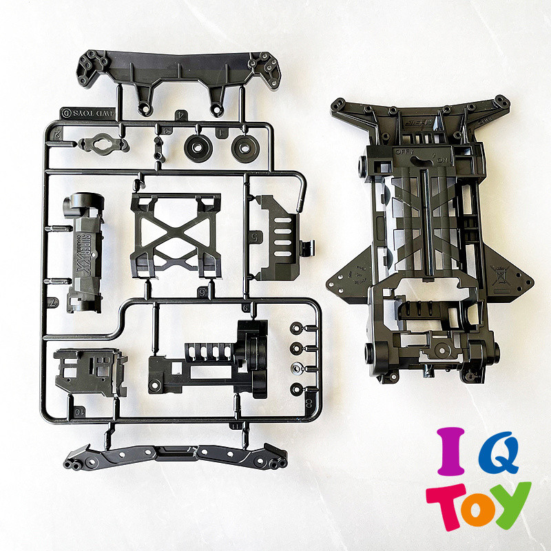 Jiepin Mini Bốn Bánh Drive Brothers SXX Đen Khung Xe Đơn Phần Cứng Túi Phụ Kiện Dự Phòng STP5