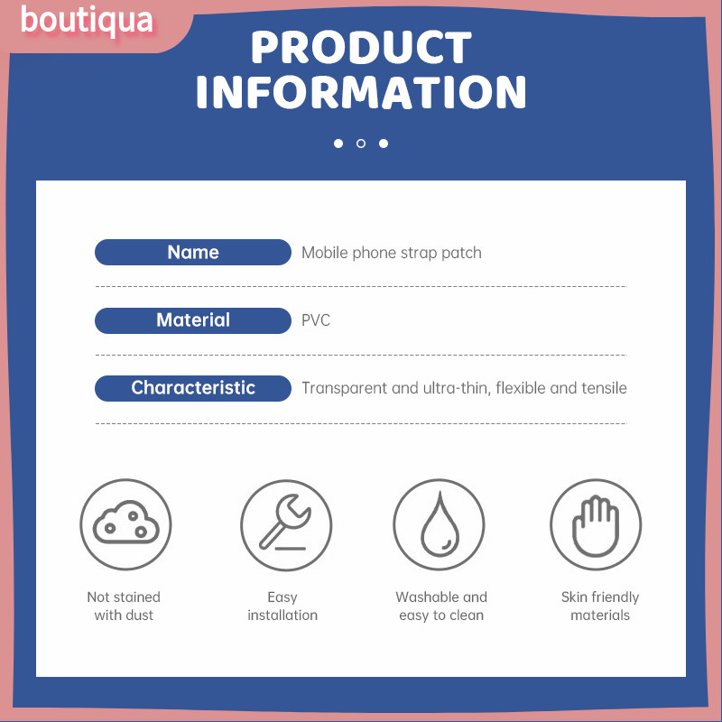 Dây đeo chéo Tether Tab Vỏ điện thoại di động Miếng dán trong suốt Miếng dán mặt sau cố định-BA | BigBuy360 - bigbuy360.vn