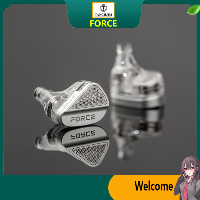 TANCHJIM FORCE IEM Tai nghe HiFi có dây trong tai mới Tai nghe năng động kép tai mở tai với phích cắ