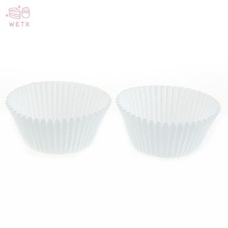 [WETK] 100pcs white cupcake paper cases cupcake paper cups for bakeware cake tools VN