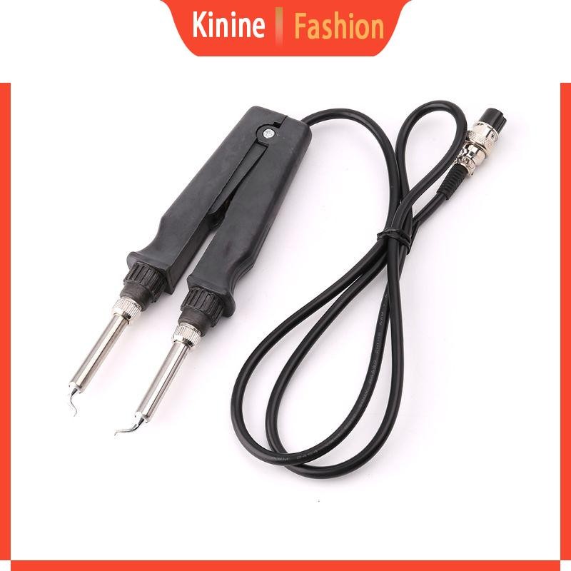 902 ESD SMD Double Soldering Iron Tweezer Handle Clip Heating Plier Soldering