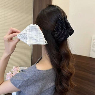Mới Đơn Giản Chấm Bi Lấy Kẹp Nơ Tóc Kẹp Cá Mập Kẹp Tóc