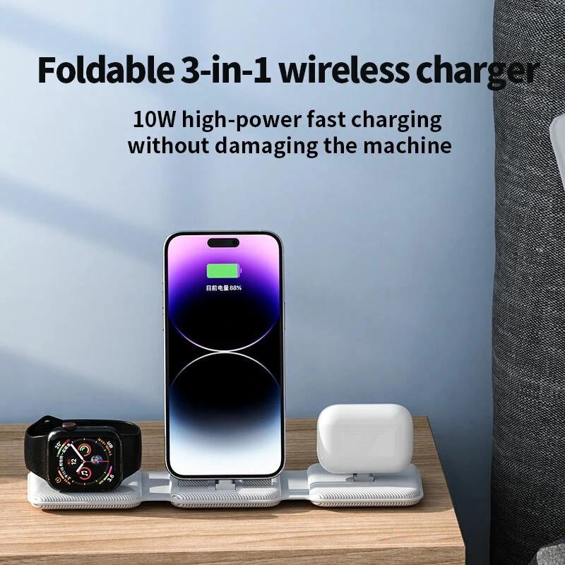 Bộ sạc không dây A75 10W Tấm sạc không dây nhanh cho điện thoại thông minh hỗ trợ Qi cho iPhone 13 1